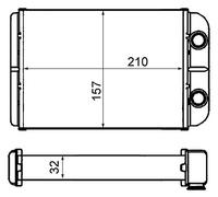 Mahle AH 58 000S - Intercambiador de calor para interiores