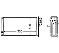 Mahle AH 65 000S - Intercambiador de calor para interiores