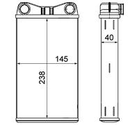 MAHLE AH 7 000S Radiador de calefacción Radiador de Calefaccion Radiador de Calefaccion
