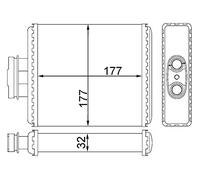 Mahle AH 75 000S - Intercambiador de calor para interiores