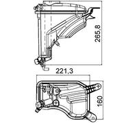 MAHLE Ausgleichsbehälter, Kühlmittel CRT207000S