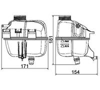 MAHLE Ausgleichsbehälter, Kühlmittel CRT87001S