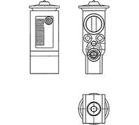 MAHLE AVE 62 000P Válvula de expansión aire acondicionado con brida con tornillo