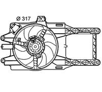 Mahle CFF 145 000P - Ventilador de condensador