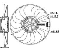 Mahle CFF 167 000S - Ventilador de condensador