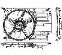 MAHLE CFF 404 000P Ventilador de motor