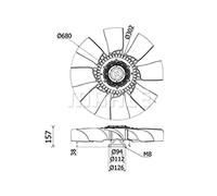 Mahle CFF 414 000S - Ventilador de condensador