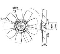 Mahle CFF 418 000S - Ventilador de condensador