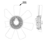 Mahle CFF 523 000P - Ventilador de condensador