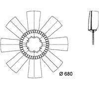 Mahle CFW 10 000P - Rueda de ventilador