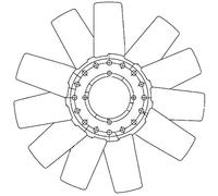 MAHLE CFW 78 000P Núcleo ventilador refr. motor