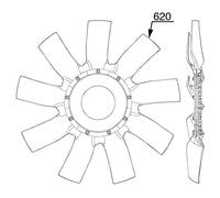 Mahle CFW 91 000P - Rueda de ventilador
