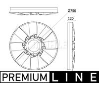 MAHLE CFW 94 000P Núcleo ventilador refr. motor