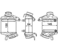 MAHLE CI 186 000P - Enfriador de aire de carga
