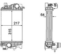 Intercooler MAHLE CI 263 000P