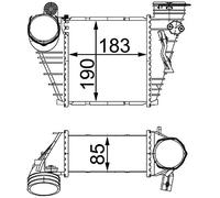 MAHLE CI 299 000S BEHR - Intercooler