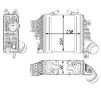 MAHLE ORIGINAL CI 411 000P Intercooler