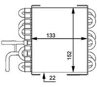 Mahle CK 8 000P - Enfriador de combustible
