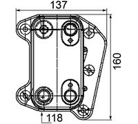 MAHLE CLC 105 000P - Enfriador de aceite