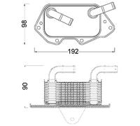 MAHLE CLC 186 000S Enfriador de aceite