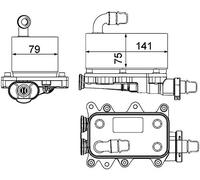 MAHLE CLC 19 000P - Enfriador de aceite
