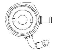 MAHLE CLC 195 000S Enfriador de aceite Radiador de Aceite Radiador de aceite aceite de motor