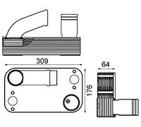 MAHLE CLC 210 000P - Enfriador de aceite