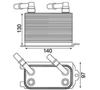 MAHLE CLC 228 000P - Enfriador de aceite