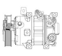 MAHLE Compresor Aire Acondicionado Compatible Para Hyundai Tucson KIA Sportage