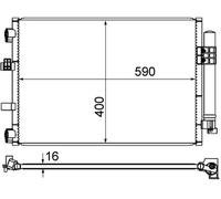 MAHLE Condensador Acondicionado Con Secadora para Ford C-Max II Dxa / CB7 Ceù