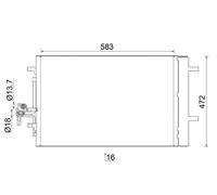 MAHLE Condensador Acondicionado Con Secadora para Land Rover Discovery IV La