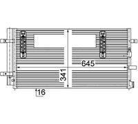 MAHLE Condensador Aire Acondicionado Con Secadora para Audi A4 Avant 8K5 B8