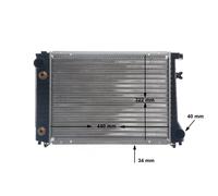 MAHLE CR 117 000S Radiador, refrigeración del motor
