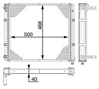 MAHLE CR 118 000P refrigeración agua y freón