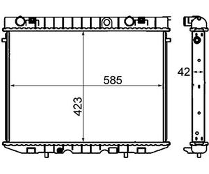MAHLE CR 137 000S - Refrigerador de motor para Opel Frontera A (U92)