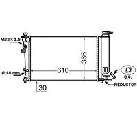 MAHLE CR 1431 000S refrigeración agua y freón