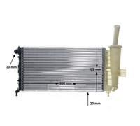MAHLE CR 1443 000S Radiador, refrigeración del motor