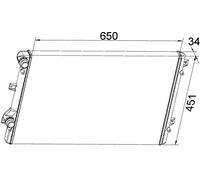 MAHLE CR 1538 000S refrigeración agua y freón