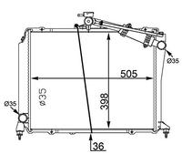 MAHLE CR 1572 000S refrigeración agua y freón