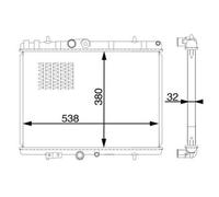MAHLE CR 1598 000S refrigeración agua y freón