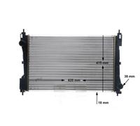 MAHLE Aftermarket Radiador, refrigeración del motor para OPEL: Corsa, Combo (Ref: CR 1794 000S)
