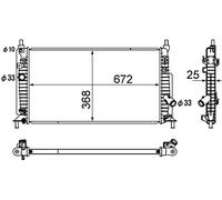 MAHLE ORIGINAL CR 1888 000S Radiador, refrigeración del motor