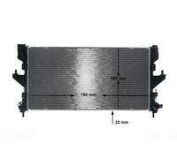MAHLE CR 2106 000S Radiador, refrigeración del motor