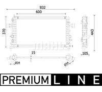 MAHLE CR 2224 000P refrigeración agua y freón