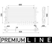 MAHLE CR 2226 000P refrigeración agua y freón
