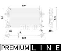 MAHLE CR 2227 000P refrigeración agua y freón