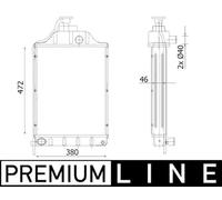MAHLE CR 2303 000P refrigeración agua y freón