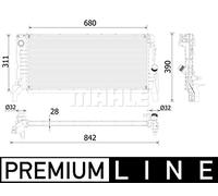 MAHLE CR 2311 000P refrigeración agua y freón