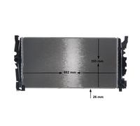 MAHLE CR 2323 000S Radiador, refrigeración del motor