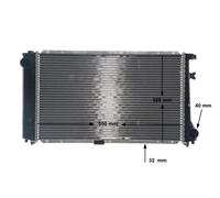 MAHLE CR 238 000S Radiador, refrigeración del motor